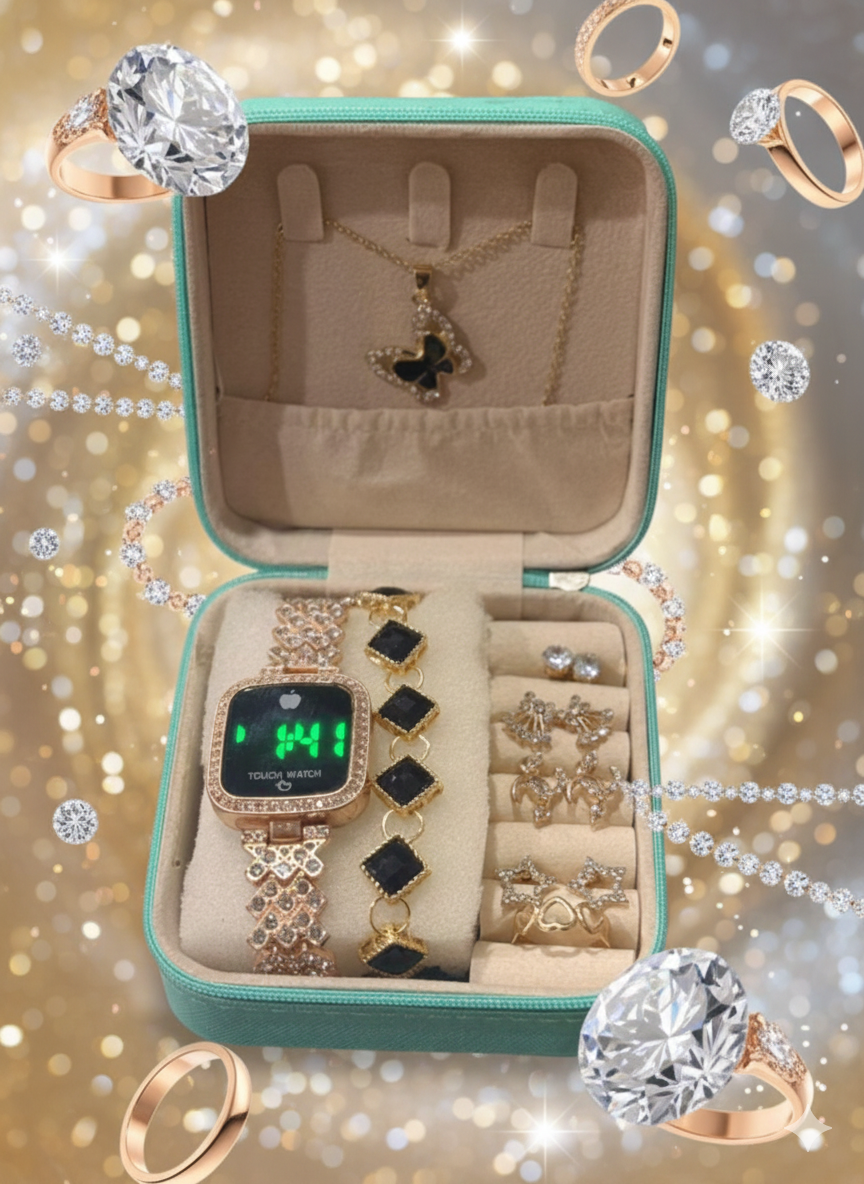 Watch & Jewelry Set for Her