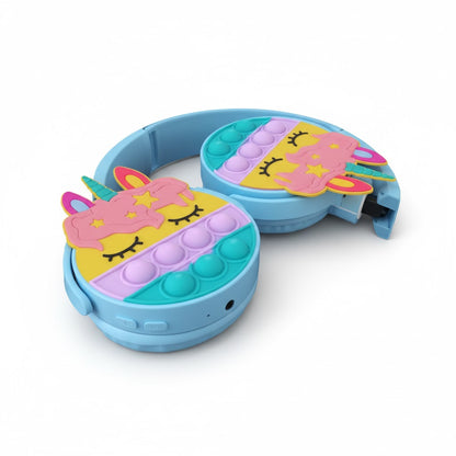 Unicorn Pop Kids Wireless Headphones with LED Cat Ears