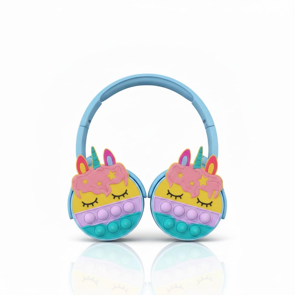 Unicorn Pop Kids Wireless Headphones with LED Cat Ears