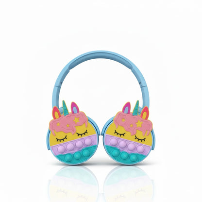 Unicorn Pop Kids Wireless Headphones with LED Cat Ears
