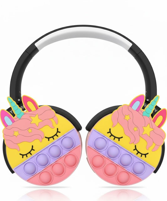 Unicorn Pop Kids Wireless Headphones with LED Cat Ears